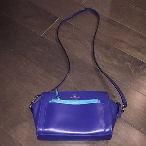 Kate Spade Cobalt Blue Leather Crossbody Handbag